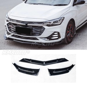 Car Front Bumper <b>Lip</b> Diffuser Spoiler Glossy Black Modification Part for Chevrolet Monza RS 2017-2021 Bumper Protector Body Kit - Product Image 2
