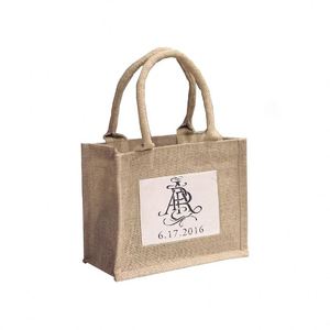 Outdoor Large Capacity Shopping Bag Zipper Pocket Women's Tote Bag Jute Canvas Tote Bag - Product Image 1