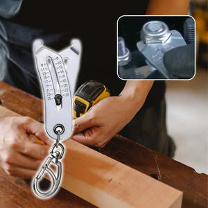 Newest Precise Thread Size Keychain Quick <b>Gauge</b> for Nut/inch,Screw Size Quick Manual <b>Measurement</b> <b>Tool</b> - Product Image 1