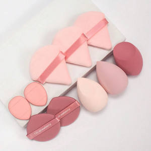 Precio de fábrica <span class=keywords><strong>Kit</strong></span> de esponja de belleza 10PCs Puff de maquillaje sin látex Licuadora de esponja de dedo suave de alta elasticidad - Product Image 3