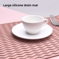 Premium Modern Silicone Tabletop Protector Hitze beständige rutsch feste Drainage matte für große Esszimmer Küchen geschirr Trocken matte Auto