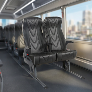 Asientos de Autobús para Pasajeros de Alta Calidad y Confort, Cinturones de Seguridad, Reposapiés, Modelo Deslizante Modificado GS 501-1, Tamaño Estándar - Product Image 3