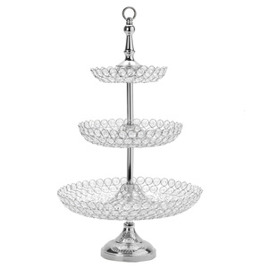 Nuevo Soporte Profesional de 2 Niveles <span class=keywords><strong>para</strong></span> Tartas, con Base de Metal <span class=keywords><strong>y</strong></span> Espejo con Cuentas Doradas, Elegante, Vintage, Moderno, Lujoso <span class=keywords><strong>y</strong></span> Sencillo <span class=keywords><strong>para</strong></span> Decoración de Bodas - Product Image 4