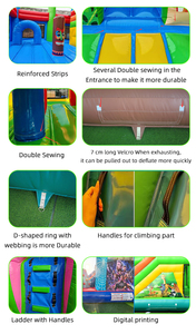 Parcours d'obstacles gonflable commercial pour consoles de <span class=keywords><strong>jeux</strong></span> vidéo, terrain de jeu <span class=keywords><strong>extérieur</strong></span>, prix de gros - Product Image 6