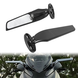 Aileron rétroviseur universel réglable pour moto, en alliage d'aluminium, design sportif plat, sans miroir - Product Image 1