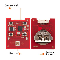 Télécommande filaire universelle Xhorse XKFO022EN à 4 boutons programmables, remplacement de clé à distance pour outil de serrurier