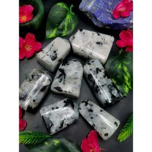 Piedras de luna arcoíris naturales de formas libres, juego de 7 piezas - reiki/energía/chakra/curación - 3 pulgadas y peso total 1.14 kg (2.50 lb) - Product Image 1