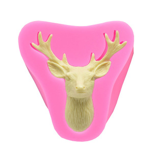 HY – moule en Silicone à thème de noël, motif élan, flocon de neige, arbre, cerf, Fondant, Dessert, glaçon, bonbons, chocolat - Product Image 5