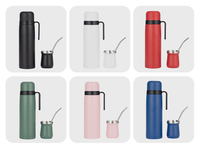 Nouvel ensemble de pot à Yerba Maté Beauchy en acier inoxydable 304, tasse isotherme portable grande capacité avec poignée pour l'extérieur