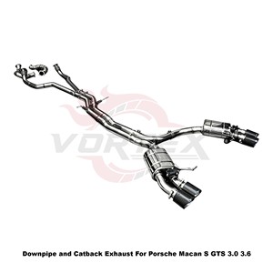 Sistema de escape completo de acero inoxidable Vortex Performance con válvula de vacío para Porsche Macan S GTS 3.0 3.6 - Product Image 3