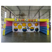 Grands jeux gonflables portatifs de football de mur de but Cible gonflable de tir de football