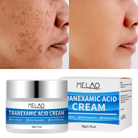 Crème Visage Jour & Nuit Anti-Taches Hydratante Apaisante Rougeurs Éclaircissante à l'Acide Tranexamique Correctrice de Décolorations
