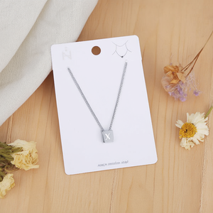 Collana con Ciondolo a Forma di Lettera X in Acciaio Inossidabile 12x14cm, Stile Collare alla Moda - Product Image 2