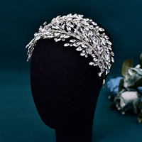YouLaPan Accessoires de mariage tendance, bandeaux de mariée, bandeaux pour femmes entièrement sertis de diamants, accessoires de cheveux pour mariée et demoiselles d'honneur HP588