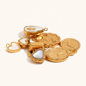 Ciondoli Dingran in Acciaio Inossidabile Anti-Appannamento, a Forma di <span class=keywords><strong>Cuore</strong></span> e Avocado, per Creazione Gioielli Fai-da-te, per Collane e Bracciali - Product Image 4