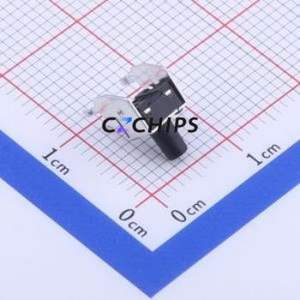 TS-1043A-A7B3-D2-T2 Tactile Switch Through hole Switch Single Pole Single Throw Round Button 2.5N Right Angle Insert - Product Image 2