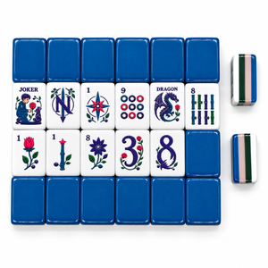 Jeu de Mahjong américain au design original, 160 tuiles, résistant à la décoloration, Mahjong américain à 4 couches pour femmes, salle de jeux avec boîte cadeau - Product Image 5