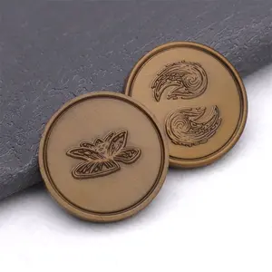 China Factory Custom Zinc Alloy Gold Coins Plating Souvenir Challenge Metal Coin