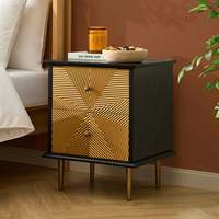 Table de chevet pliable élégante avec finition en bois de qualité supérieure, design moderne, rangement spacieux pour chambre à coucher et usage hospitalier