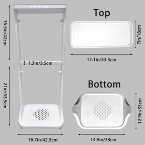 Cestas de Almacenamiento Modernas y Ecológicas de Plástico PP para Baño, Diseño con Ruedas para Ropa, Lavandería y Hogar - Product Image 3