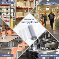 Rouleau de nappe transparente en PVC, vente en gros, résistante à l'huile, imperméable, effet verre souple, résistante à la chaleur, taille personnalisée, usine OEM