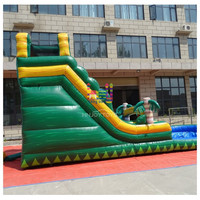 Toboggan aquatique gonflable Heyhail couleur marbre en PVC pour usage extérieur et résidentiel en maternelle
