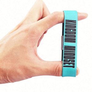 Bracelet en tissu élastique personnalisé avec logo imprimé double face pour la mode et les fins promotionnelles - Product Image 6