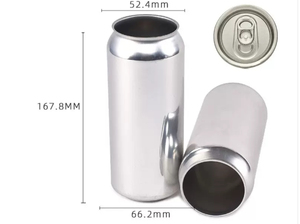 Vente en gros OEM canette de boisson gazeuse ronde en aluminium de 250-500ml avec couvercle à ouverture facile emballage en métal pour boisson bière vin jus de fruit - Product Image 4
