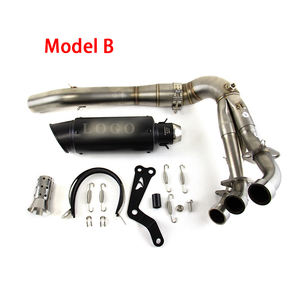 Silenciador delantero de tubo de escape para Yamaha, sistema completo de puntas de silenciador de tubo delantero de escape de Yamaha de 2020-2024, de- - Product Image 2