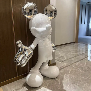 Commercio all'ingrosso Mickey scultura soggiorno decorazione grande pavimento TV Cabinet Hotel moderna decorazione per la casa regali di inaugurazione della casa - Product Image 4