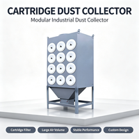 Système de filtration industriel à cartouche horizontale à jet pulsé pour l'injection de caoutchouc et de plastique – Nettoyage optimal