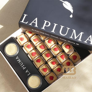 Boîte d'emballage personnalisée pour pâtisserie arabe, boîte à compartiments pour pâtisserie, boîte à emporter pour gâteaux sucrés, boîte à cruffins avec inserts et poignée - Product Image 2