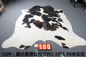 Fornitura all'Ingrosso di Tappeti in Pelle Bovina, Conciati con Fosforo Organico, Pelle di Mucca Naturale con Pelo, Grandi Dimensioni - Product Image 5