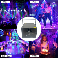 Laser de spectacle d'animation couleur RGB 5W de haute qualité, projecteur laser Ilda, contrôle DMX512, IP33, lumières de scène pour DJ et club