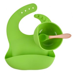 No tóxico unspillable anti derrame oso babero mini 360 cuencos de viaje <span class=keywords><strong>y</strong></span> platos <span class=keywords><strong>cuchara</strong></span> de <span class=keywords><strong>silicona</strong></span> para bebés bebé juego de cuencos de <span class=keywords><strong>silicona</strong></span> - Product Image 3