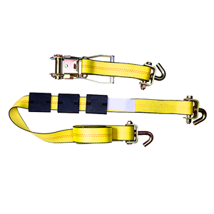 Sangle de fixation de <span class=keywords><strong>roue</strong></span> de voiture de 2 pouces, robuste, avec trois blocs antidérapants en caoutchouc, crochet en J pivotant, sangle de fixation à cliquet pour <span class=keywords><strong>roue</strong></span> - Product Image 1