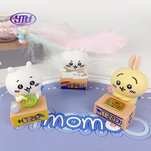 Figura de Oso Autoironista Chiikawa al por Mayor: Reloj Chiikawa, Decoración de Pasteles de Escritorio, Juguete de Cápsula Usagi, Figura de Hachi Despair - Product Image 4