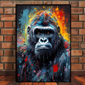 Acuarela mono serpiente León <span class=keywords><strong>Tigre</strong></span> Animal retrato póster <span class=keywords><strong>lienzo</strong></span> pintura abstracta Graffiti pared arte para sala de estar decoración del hogar - Product Image 3