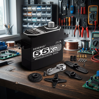 Moteur Brushless Haute Vitesse 55KG Étanche pour Voiture Tout-Terrain, Modèle d'Avion, Bras Mécanique Robotique, Accessoires de Drones, Kit DIY