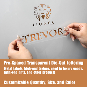 สติกเกอร์โลหะกันน้ำ ทนทานต่อการสึกหรอ พิมพ์โลโก้ตามสั่ง ฉีกออกได้ ติดตั้งง่าย พร้อมข้อความแบบถ่ายโอน - Product Image 2