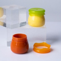 Mini pot en plastique brillant de 6g, pot à miel mignon, conteneur vide pour masque pour les lèvres, emballage d'échantillon de crème pour soins de la peau