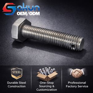 Bullone Esagonale in Acciaio Inox Classe 4.8-12.9, Filettatura UNF, Finitura Zincata/Ossido Nero/Nuda, Misura Piccola per Fori del Collo - Product Image 1