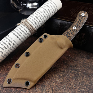 Cuchillo fijo de alta dureza para acampar, herramienta multifuncional de rescate para escalada de montaña, mango completo, grado industrial, caza al aire libre, EDC - Product Image 5