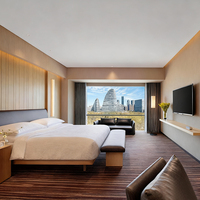 Projet de mobilier pour hôtel et appartement, mobilier en bois pour hôtel, lits de luxe 5 étoiles, lit king size dans la chambre