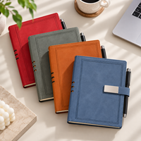 Coffret Cadeau Exquis avec Logo Personnalisé, Boucle à Stylo en Cuir PU, Agenda Personnalisé, Promotionnel, pour l'École et le Bureau, Vente en Gros de Carnets
