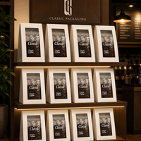 Coffret de café premium avec valve, sac à fond plat à fermeture éclair 250g, emballage de marque, coffret personnalisé, impression sur mesure, ensemble de sacs à café