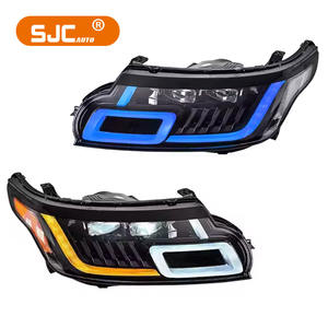 SJC Auto LED luz delantera para Land <span class=keywords><strong>Rover</strong></span> <span class=keywords><strong>Range</strong></span> <span class=keywords><strong>Rover</strong></span> Sport 4 lente faro 2014-2017 Plug and Play actualización lámpara de circulación diurna - Product Image 1