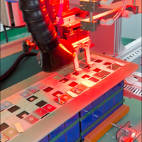 Lini produksi untuk mesin pembuat baterai paket Ion Lithium otomatis perakitan modul prisma Lifepo4 peralatan manufaktur