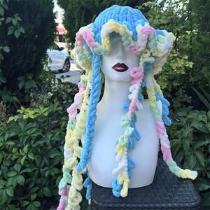 हस्तनिर्मित जैक्वार्ड ने जेलीफ़िश बेनियों को रचनात्मक फैशन वयस्क यूनिसेक्स आकस्मिक टोपी नई शुद्ध डिजाइन क्रॉस-बॉर्डर - Product Image 1