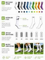 Chaussettes de football antidérapantes en silicone pour hommes, respirantes, en mélange de coton, pour adultes